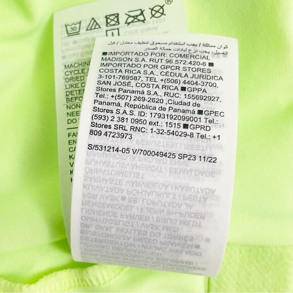 Athleta Seychelles One Piece Swimsuit Neon Lime Green Bathing Suit Size Large - Picture 11 of 13